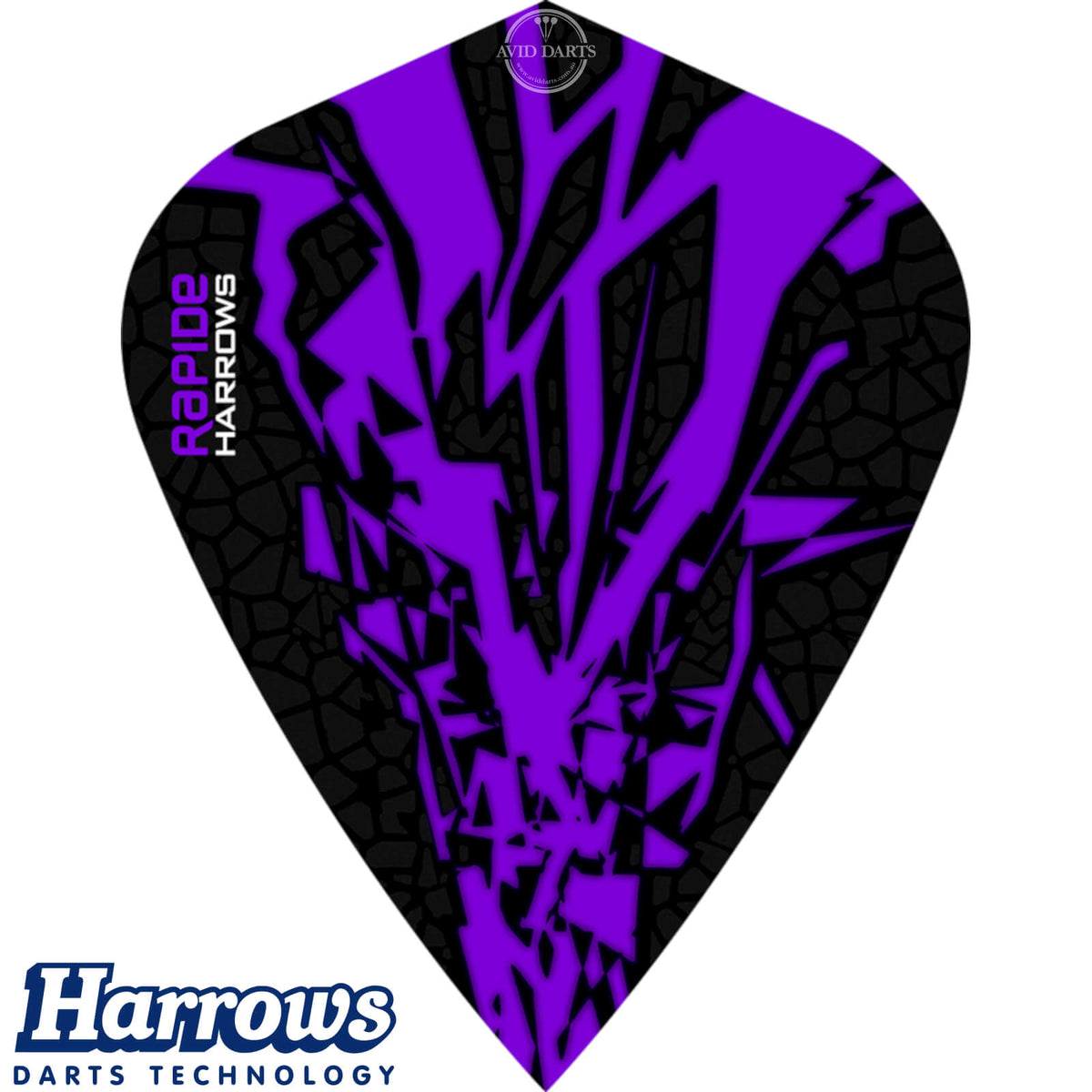 Dart Flights - Harrows - Rapide-X - Kite Dart Flights Purple