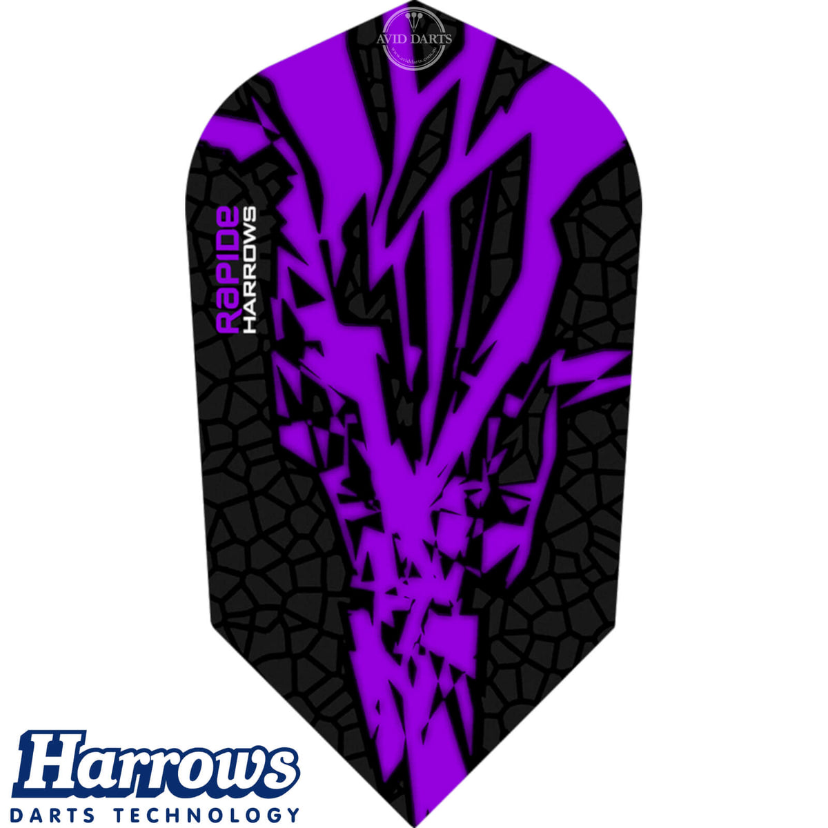 Dart Flights - Harrows - Rapide-X - Slim Dart Flights Purple