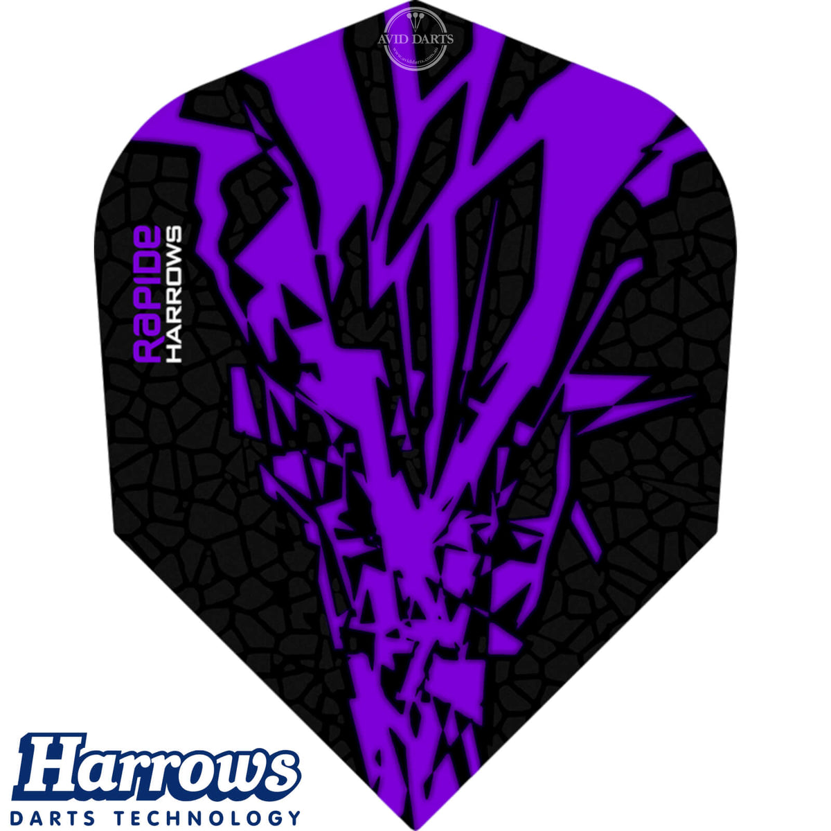Dart Flights - Harrows - Rapide-X - Standard Dart Flights Purple