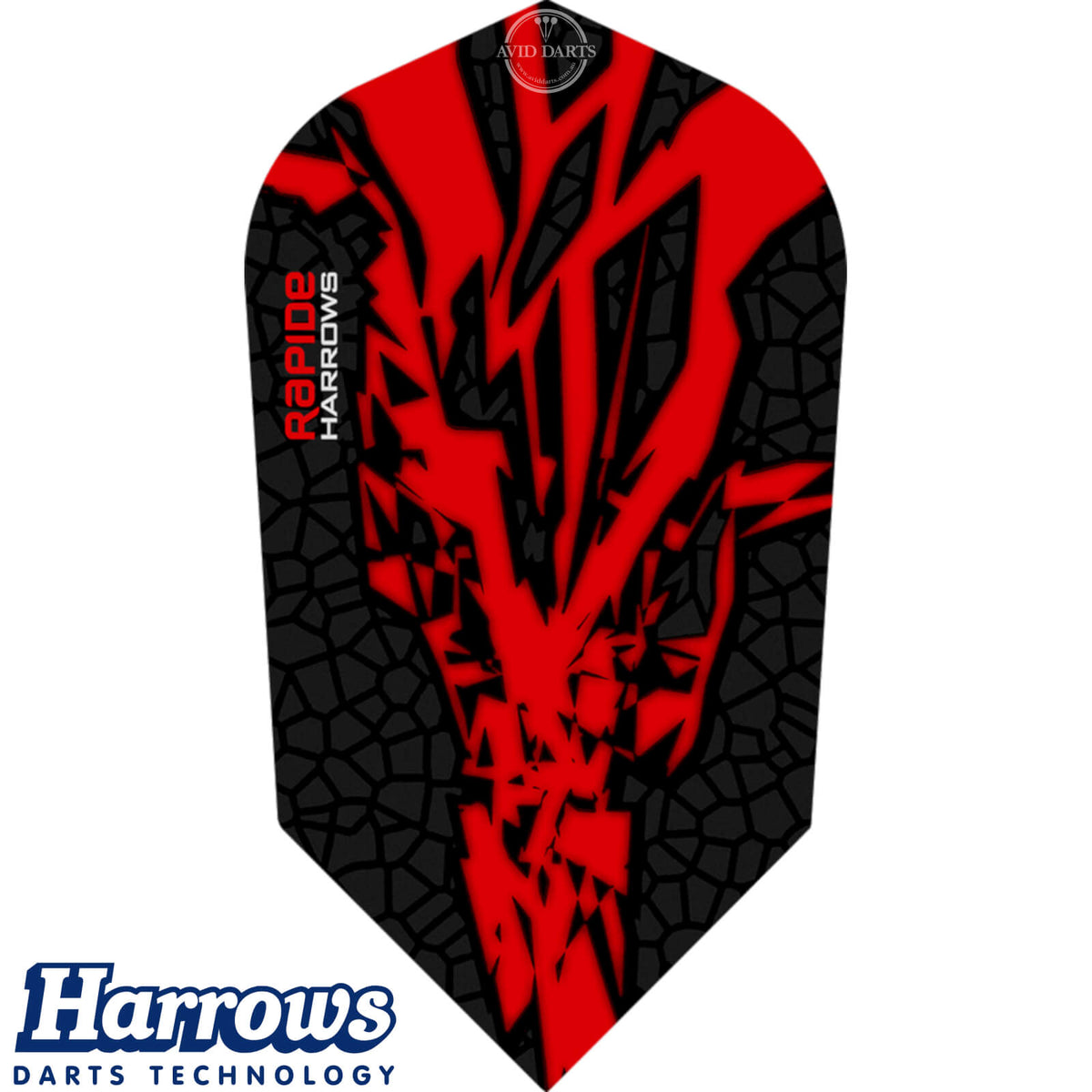 Dart Flights - Harrows - Rapide-X - Slim Dart Flights Red