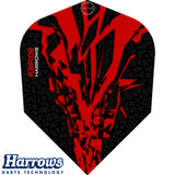 Harrows - Rapide-X - Standard Dart Flights - Red