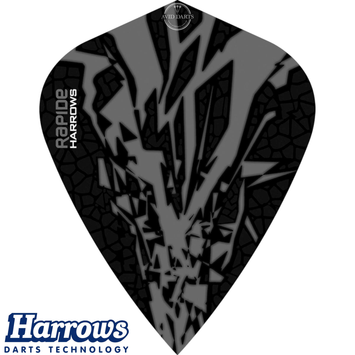 Dart Flights - Harrows - Rapide-X - Kite Dart Flights Smokey