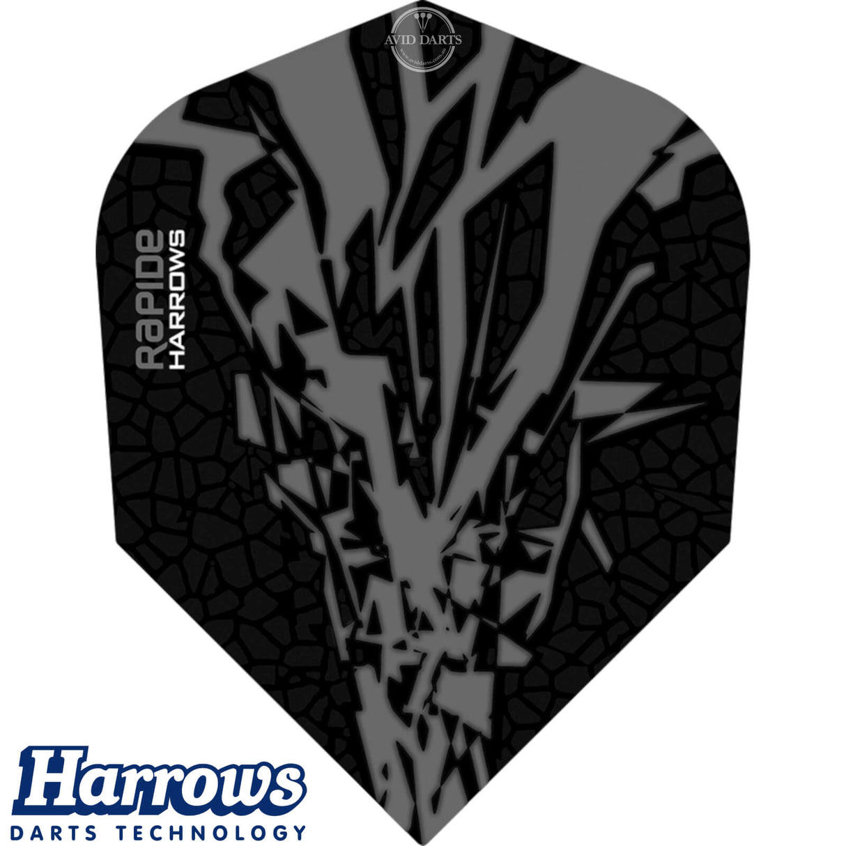 Harrows - Rapide-X - Standard Dart Flights - Smokey
