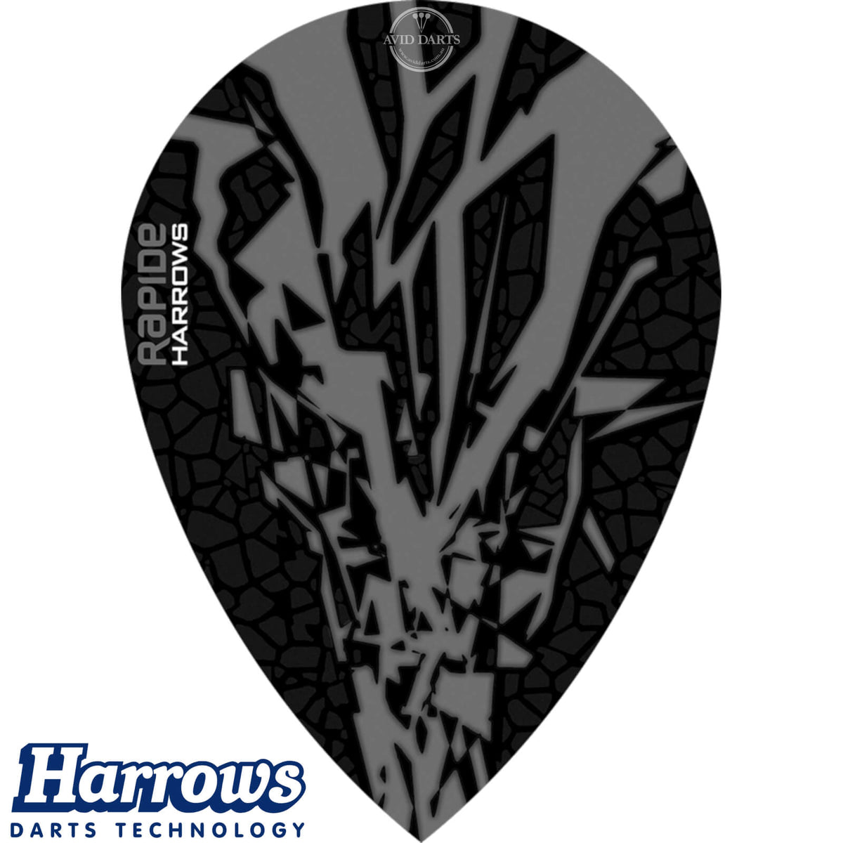 Dart Flights - Harrows - Rapide-X - Pear Dart Flights Smokey