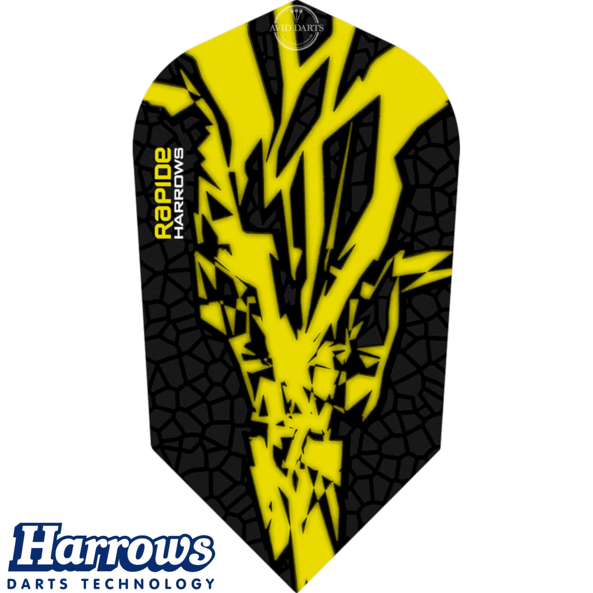 Dart Flights - Harrows - Rapide-X - Slim Dart Flights Yellow