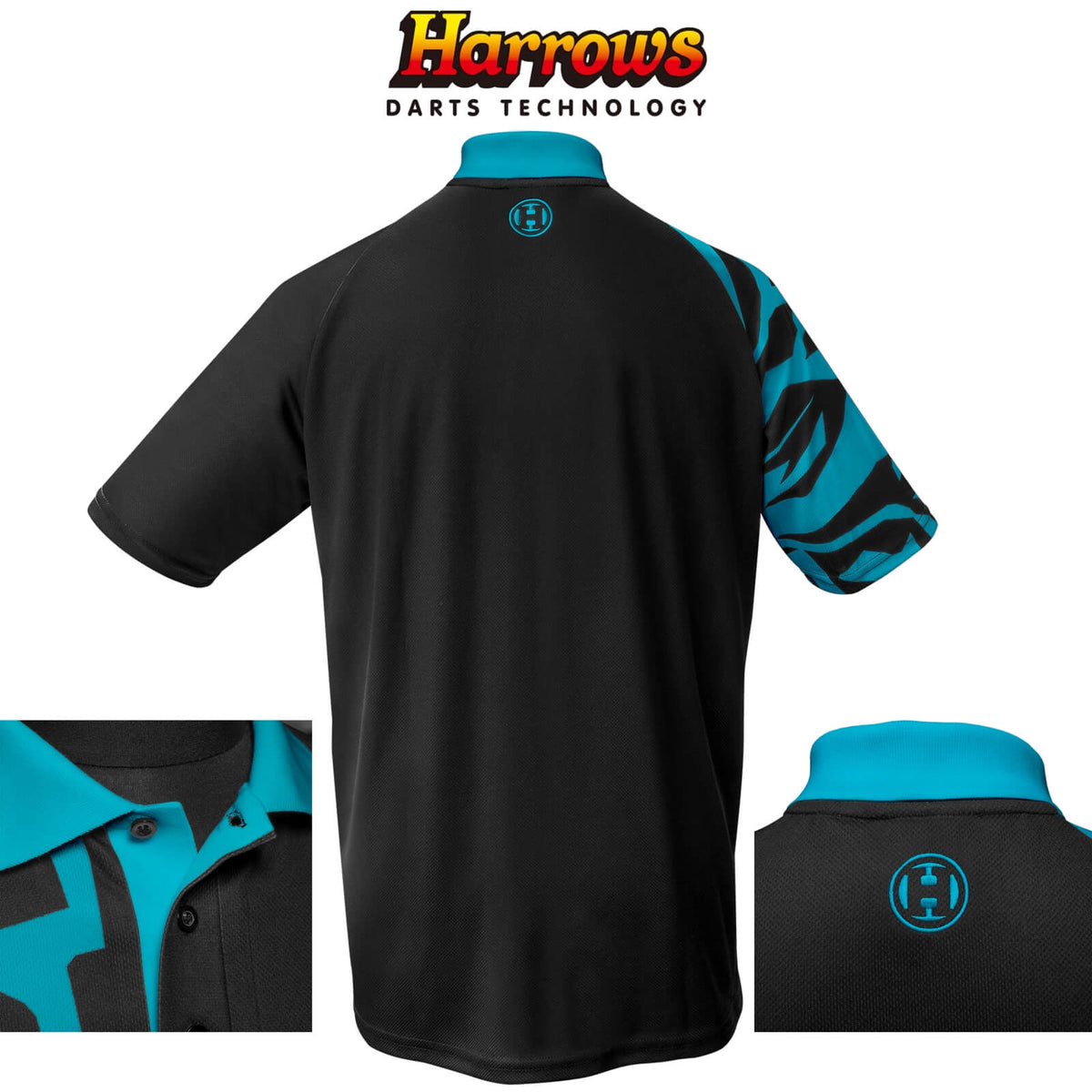 Dart Shirts - Harrows - Rapide Breathable Dart Shirts - S to 5XL S / Aqua