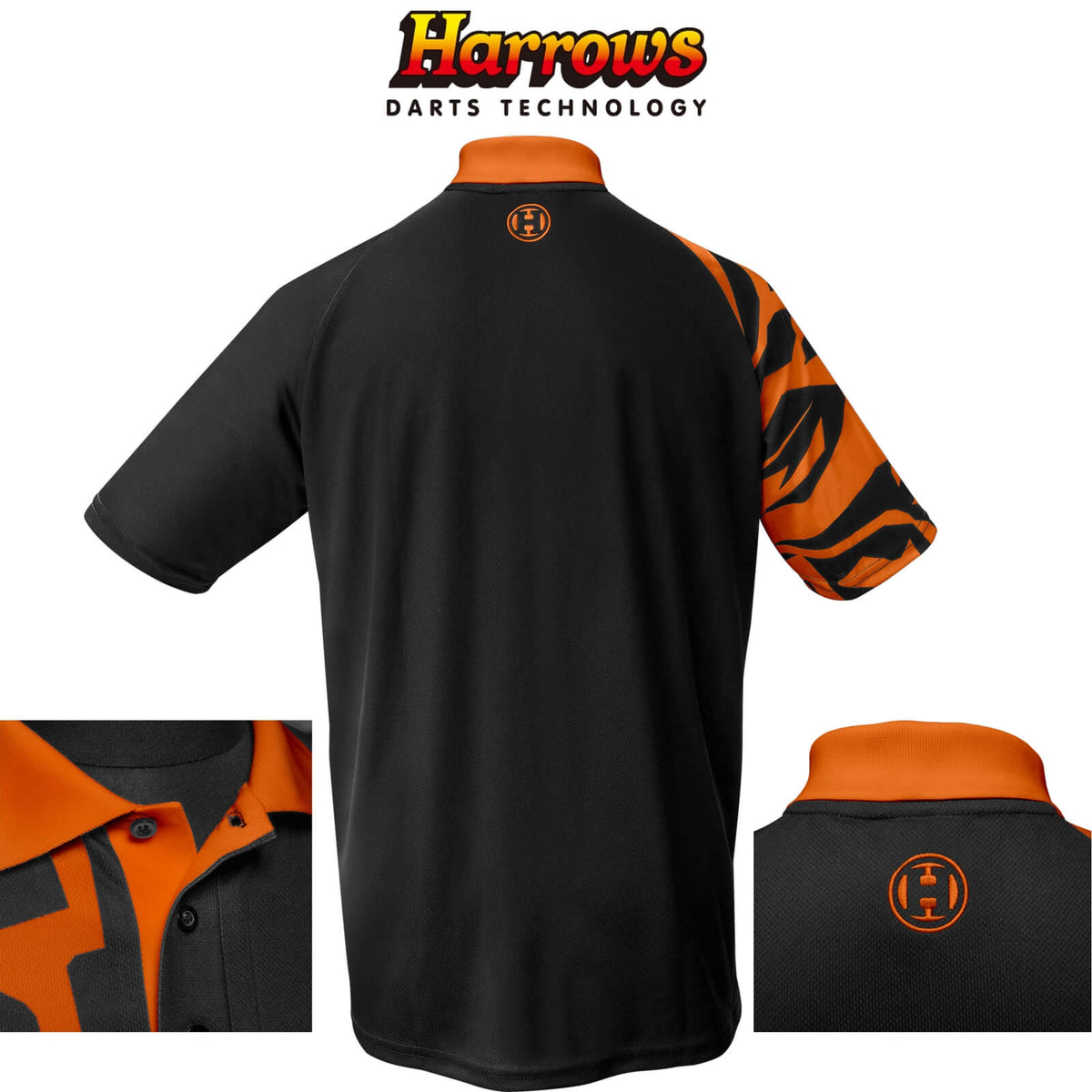 Dart Shirts - Harrows - Rapide Breathable Dart Shirts - S to 5XL S / Orange