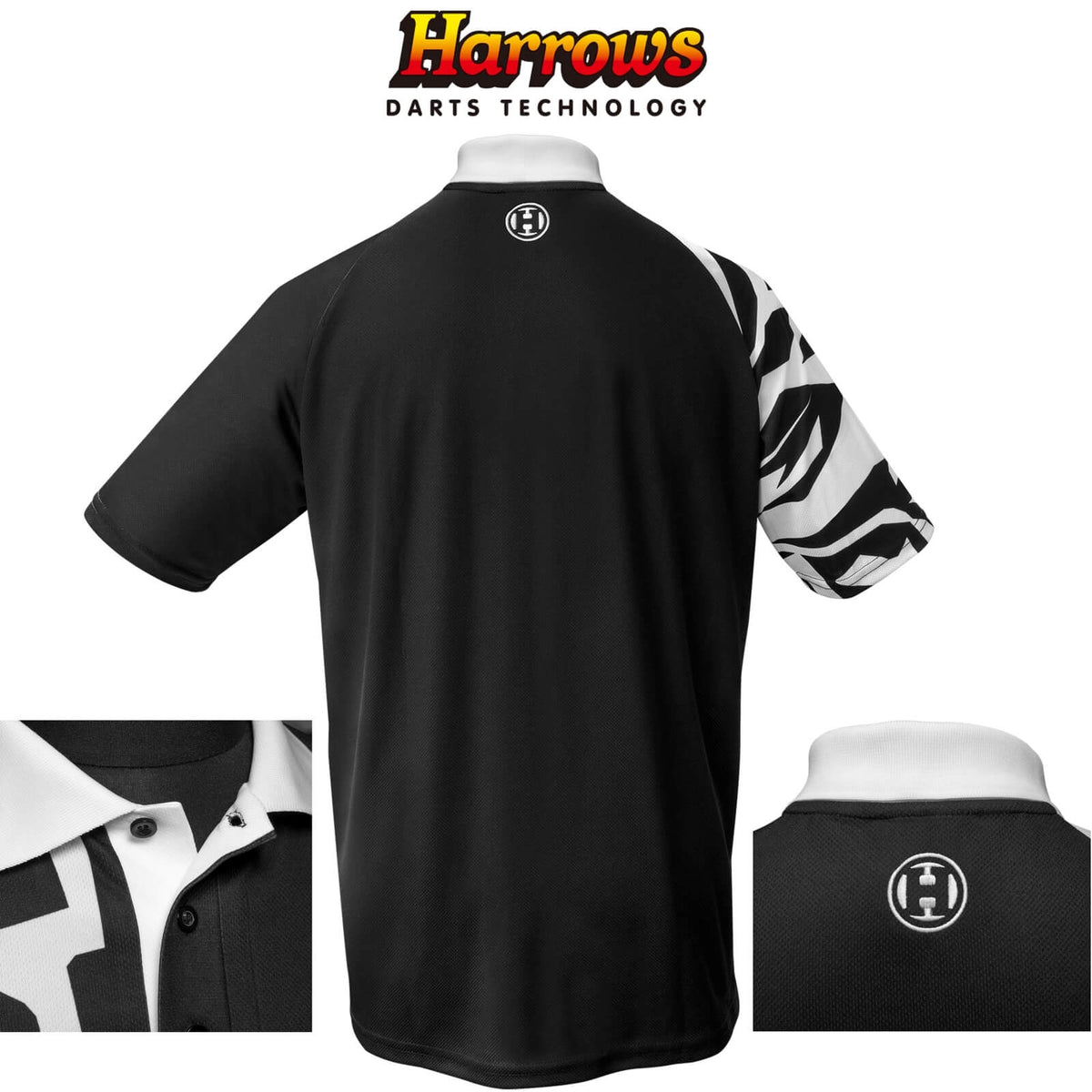 Dart Shirts - Harrows - Rapide Breathable Dart Shirts - S to 5XL S / White