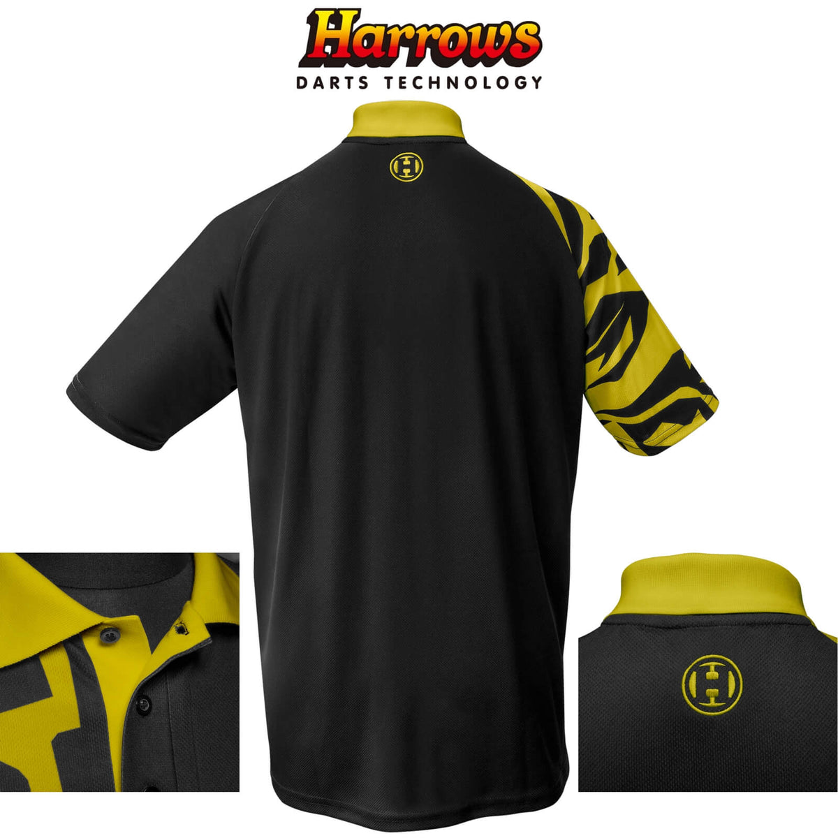 Dart Shirts - Harrows - Rapide Breathable Dart Shirts - S to 5XL S / Yellow