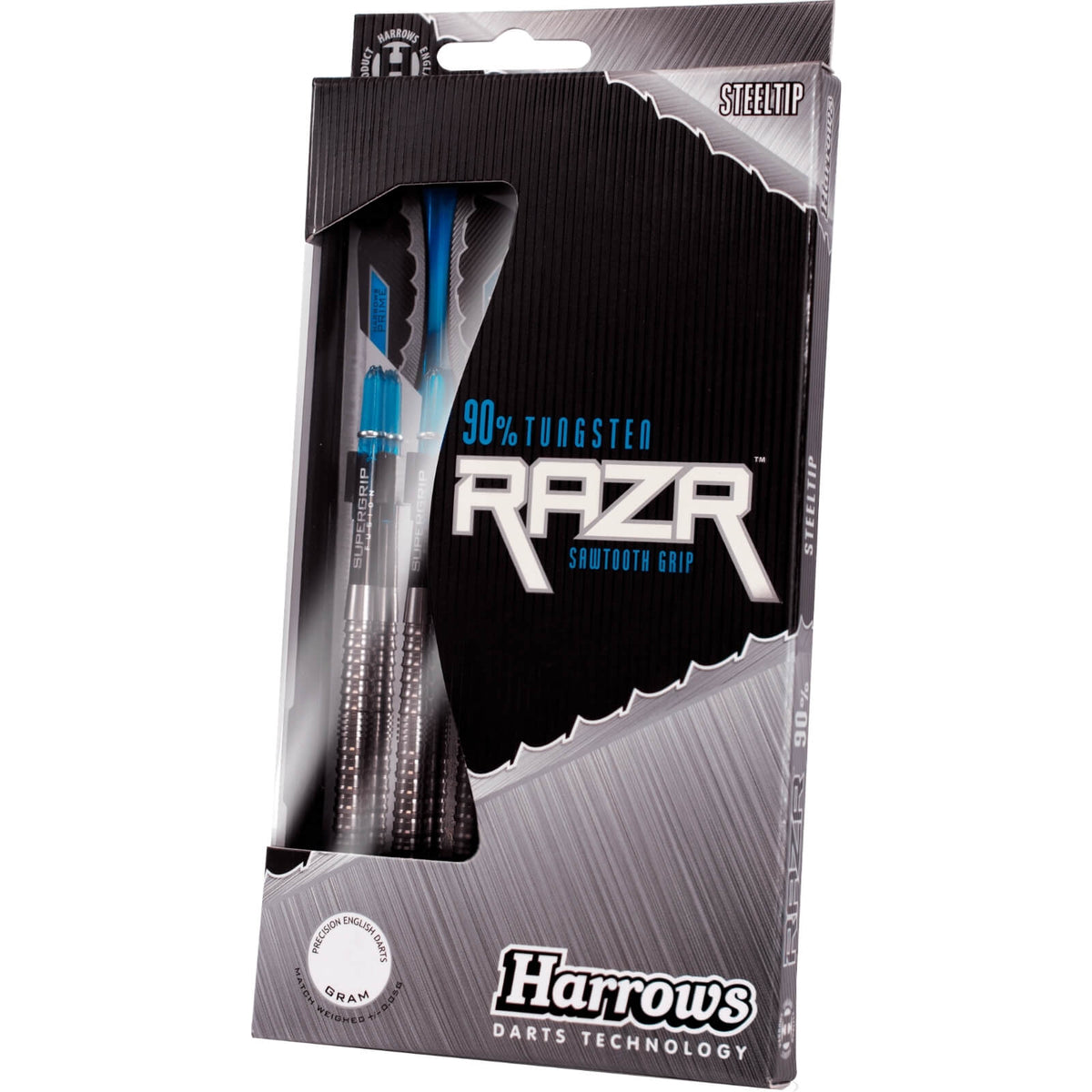 Darts - Harrows - RazR Parallel Darts - Steel Tip - 90% Tungsten - 21g 23g 25g 28g 30g 