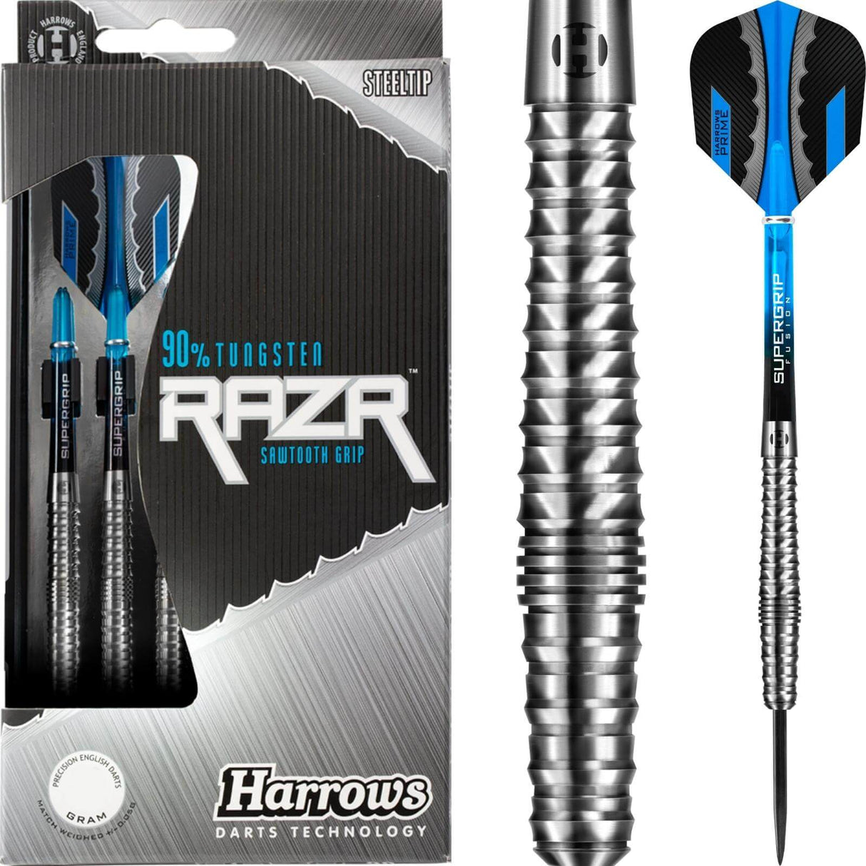 Harrows - RazR Bulbous Darts - 90% Tungsten - 22g 24g 26g -