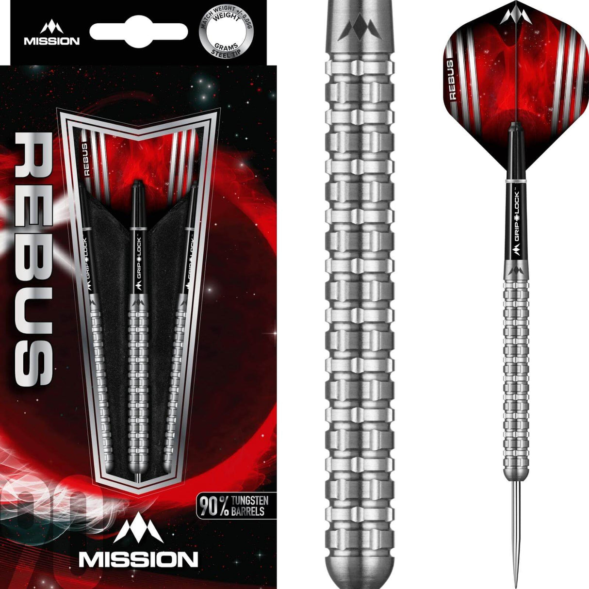 Mission - Rebus M3 Darts - 90% Tungsten - 21g 23g 25g -