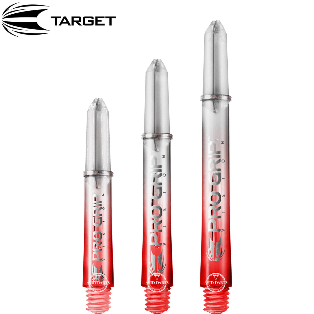 Dart Shafts - Target - Pro Grip Vision Nylon Dart Shafts Short (34mm) / Red