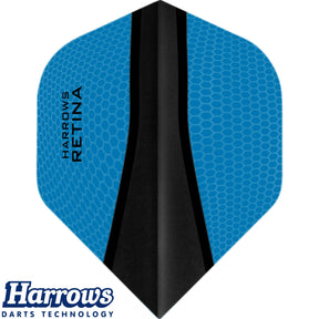 Harrows - Retina-X - Big Wing Dart Flights - Aqua Blue