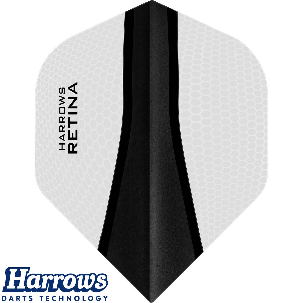 Dart Flights - Harrows - Retina-X - Big Wing Dart Flights Clear