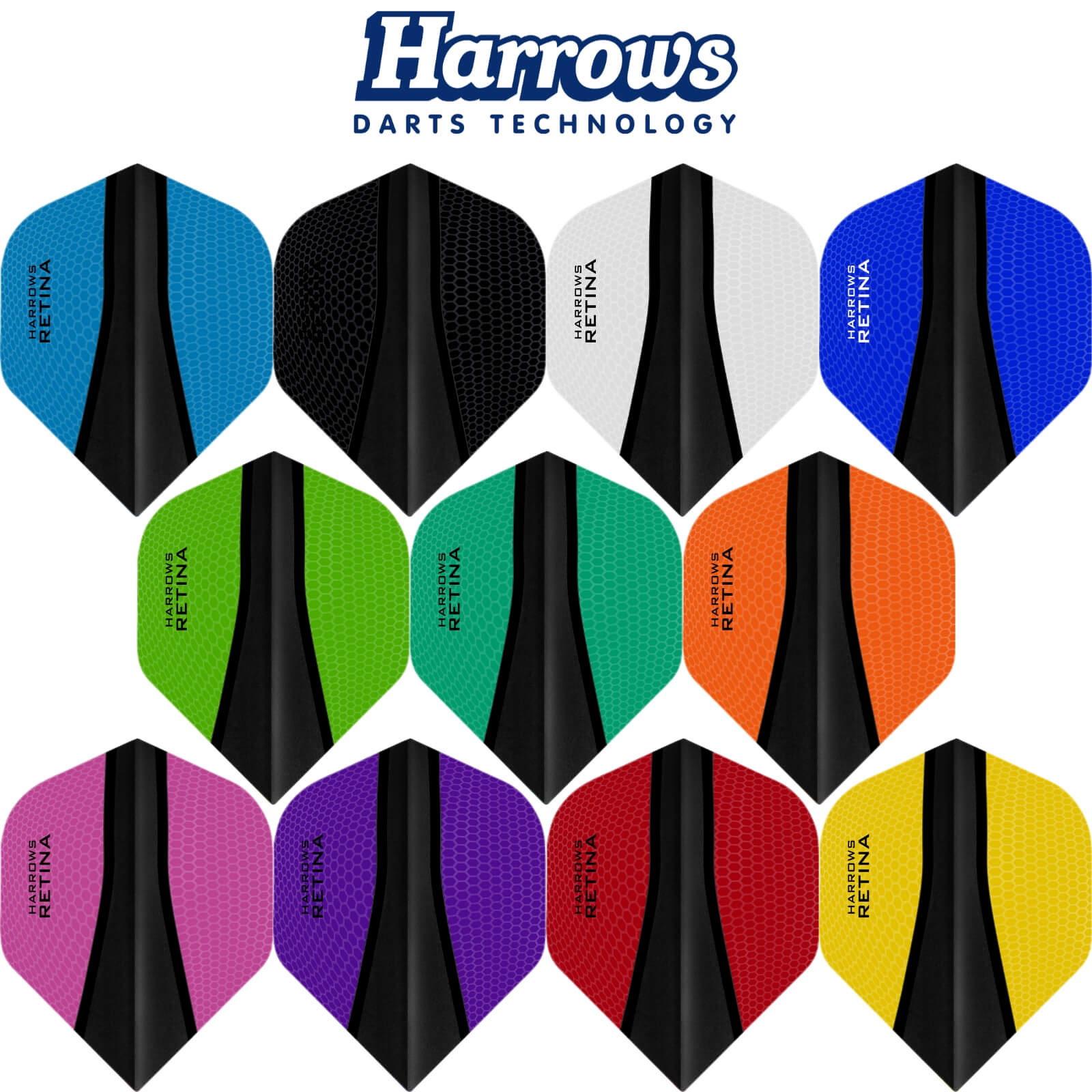 Dart Flights - Harrows - Retina-X - Big Wing Dart Flights 