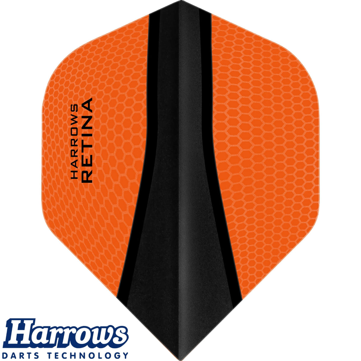 Dart Flights - Harrows - Retina-X - Big Wing Dart Flights Orange
