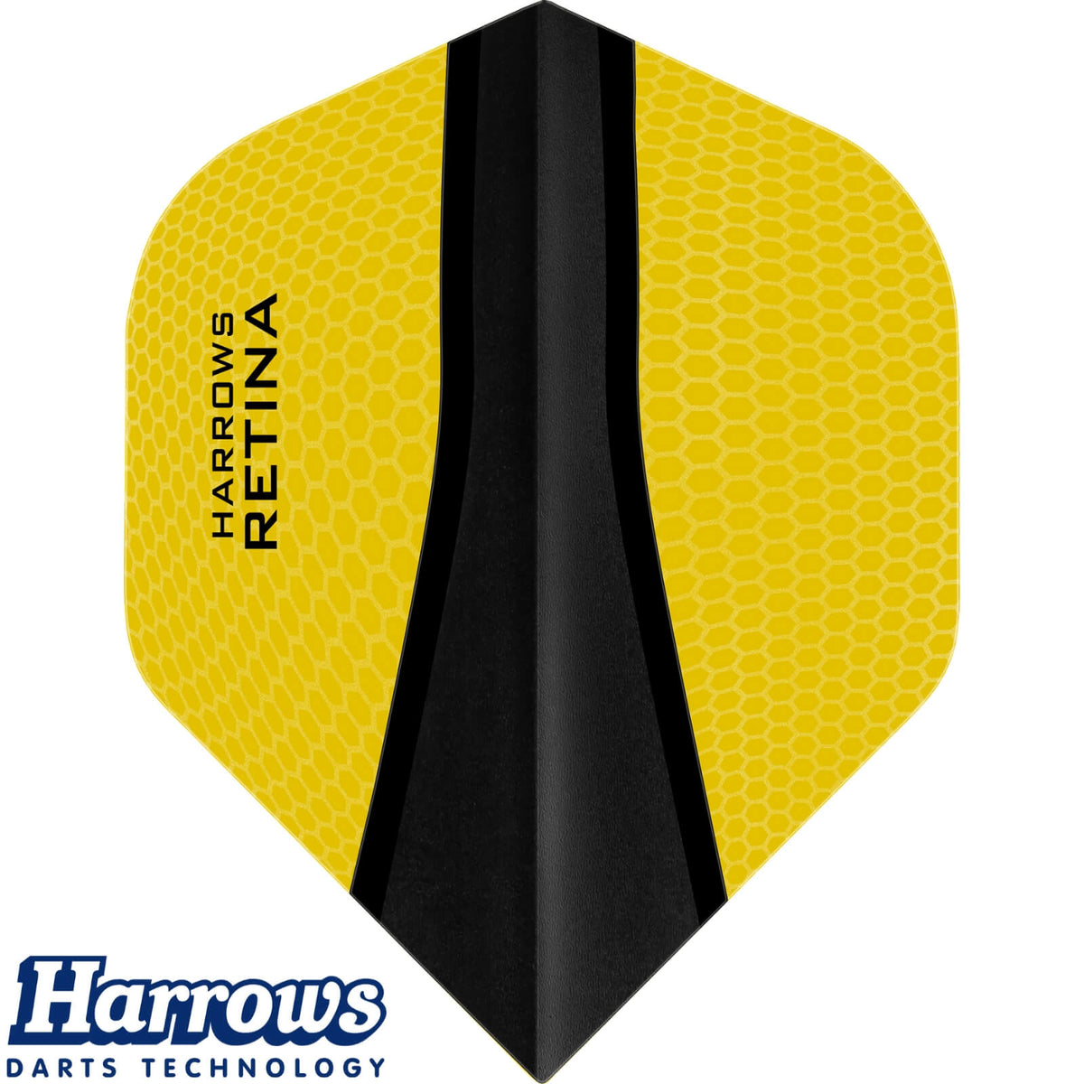 Dart Flights - Harrows - Retina-X - Big Wing Dart Flights Yellow