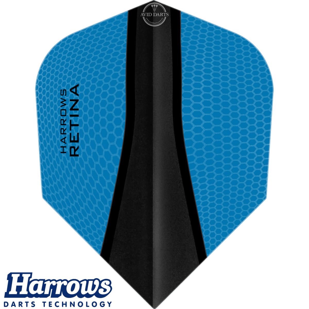Dart Flights - Harrows - Retina-X - Standard Dart Flights Aqua Blue