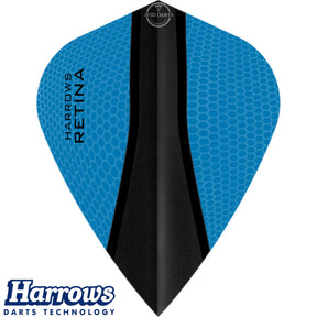 Harrows - Retina-X - Kite Dart Flights - Aqua Blue