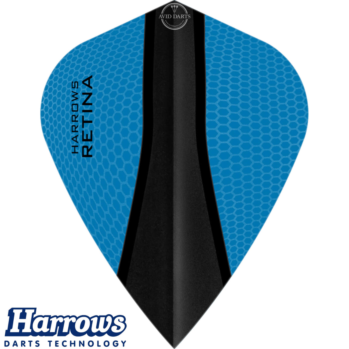 Dart Flights - Harrows - Retina-X - Kite Dart Flights Aqua Blue
