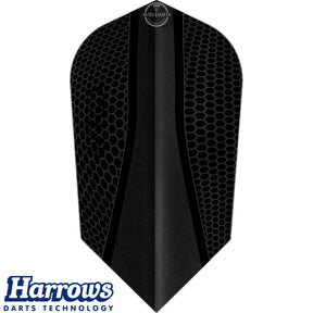 Harrows - Retina-X - Slim Dart Flights - Black