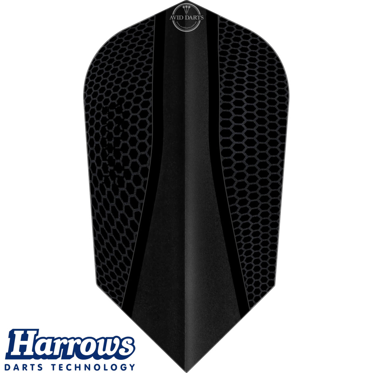 Dart Flights - Harrows - Retina-X - Slim Dart Flights Black