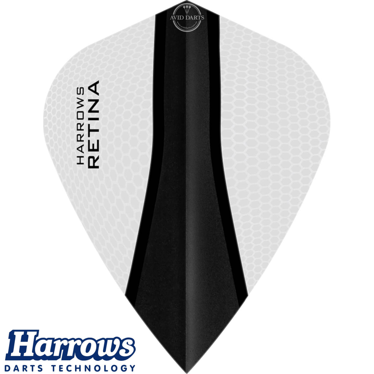 Dart Flights - Harrows - Retina-X - Kite Dart Flights Clear
