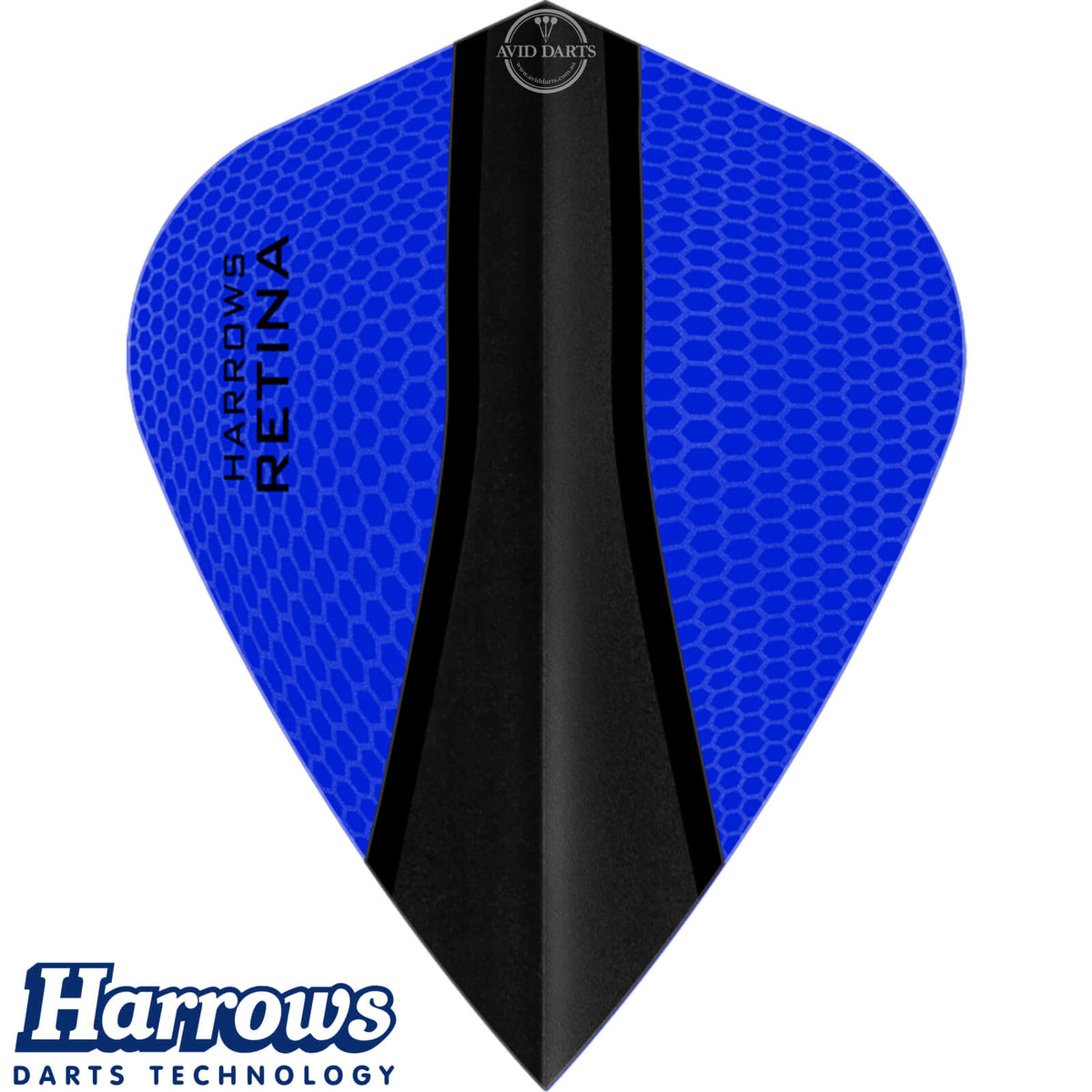Dart Flights - Harrows - Retina-X - Kite Dart Flights Dark Blue