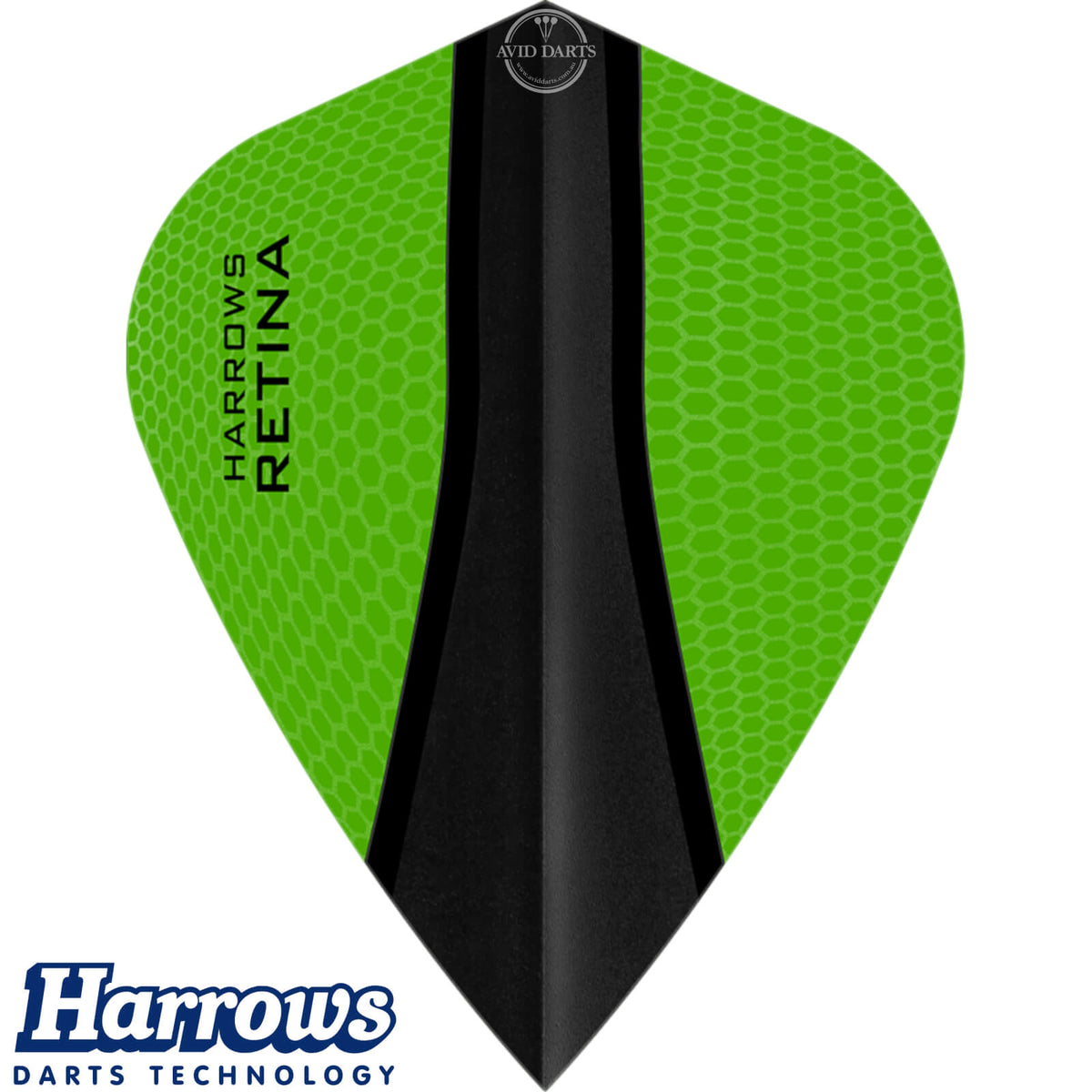 Dart Flights - Harrows - Retina-X - Kite Dart Flights Green