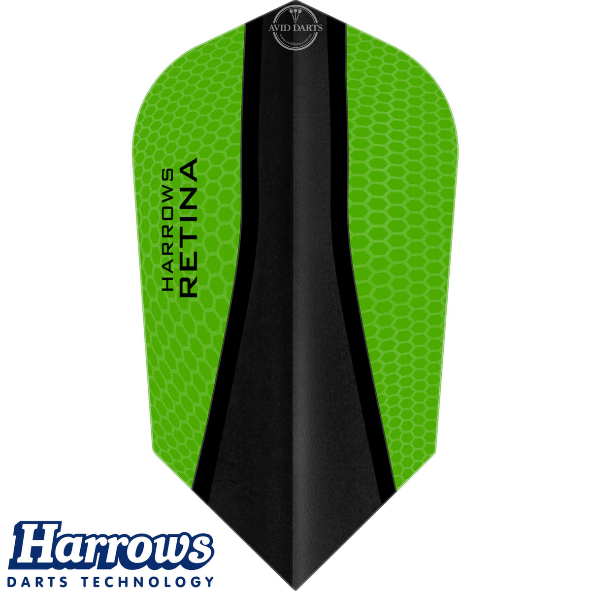 Dart Flights - Harrows - Retina-X - Slim Dart Flights Green