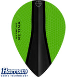 Harrows - Retina-X - Pear Dart Flights - Green