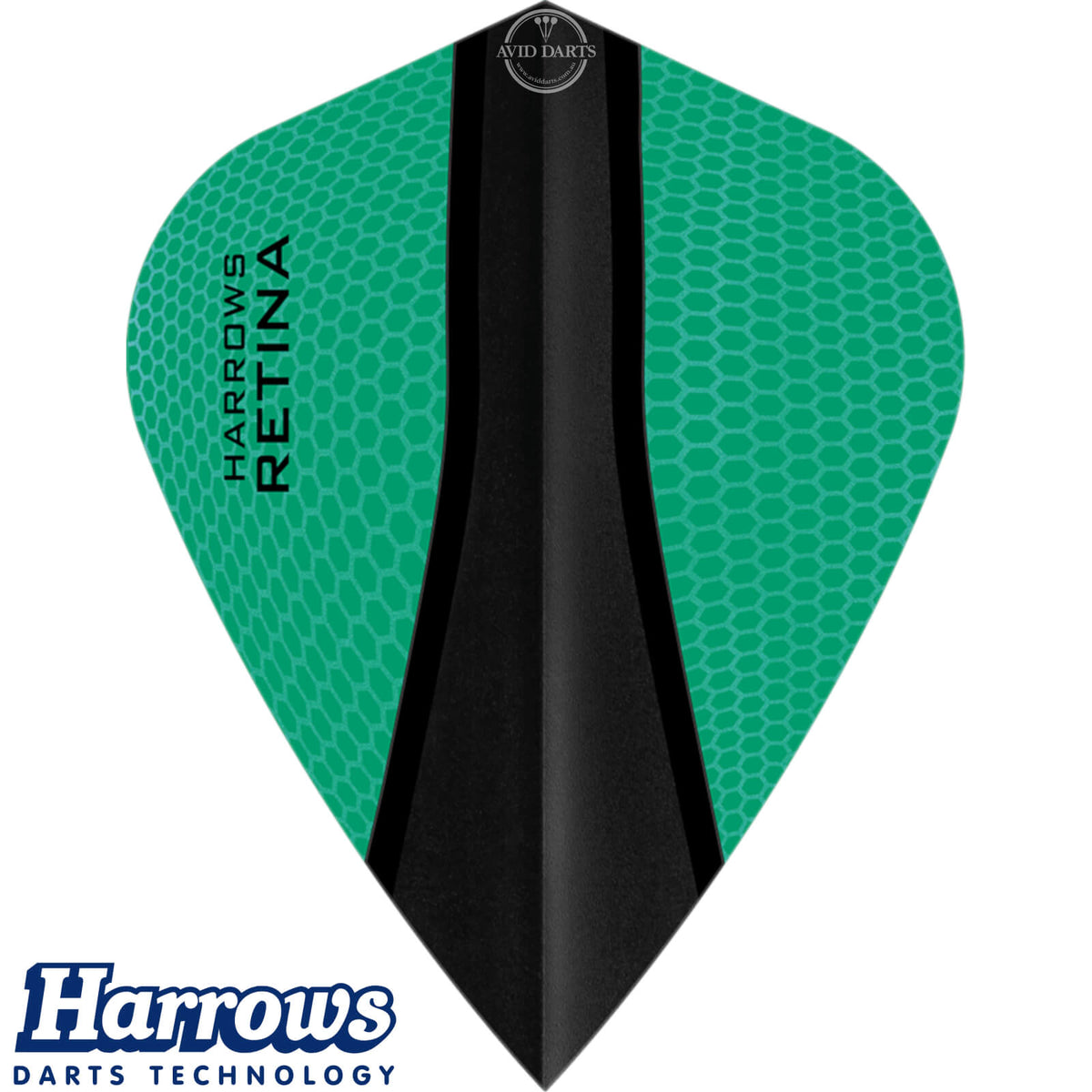 Dart Flights - Harrows - Retina-X - Kite Dart Flights Jade