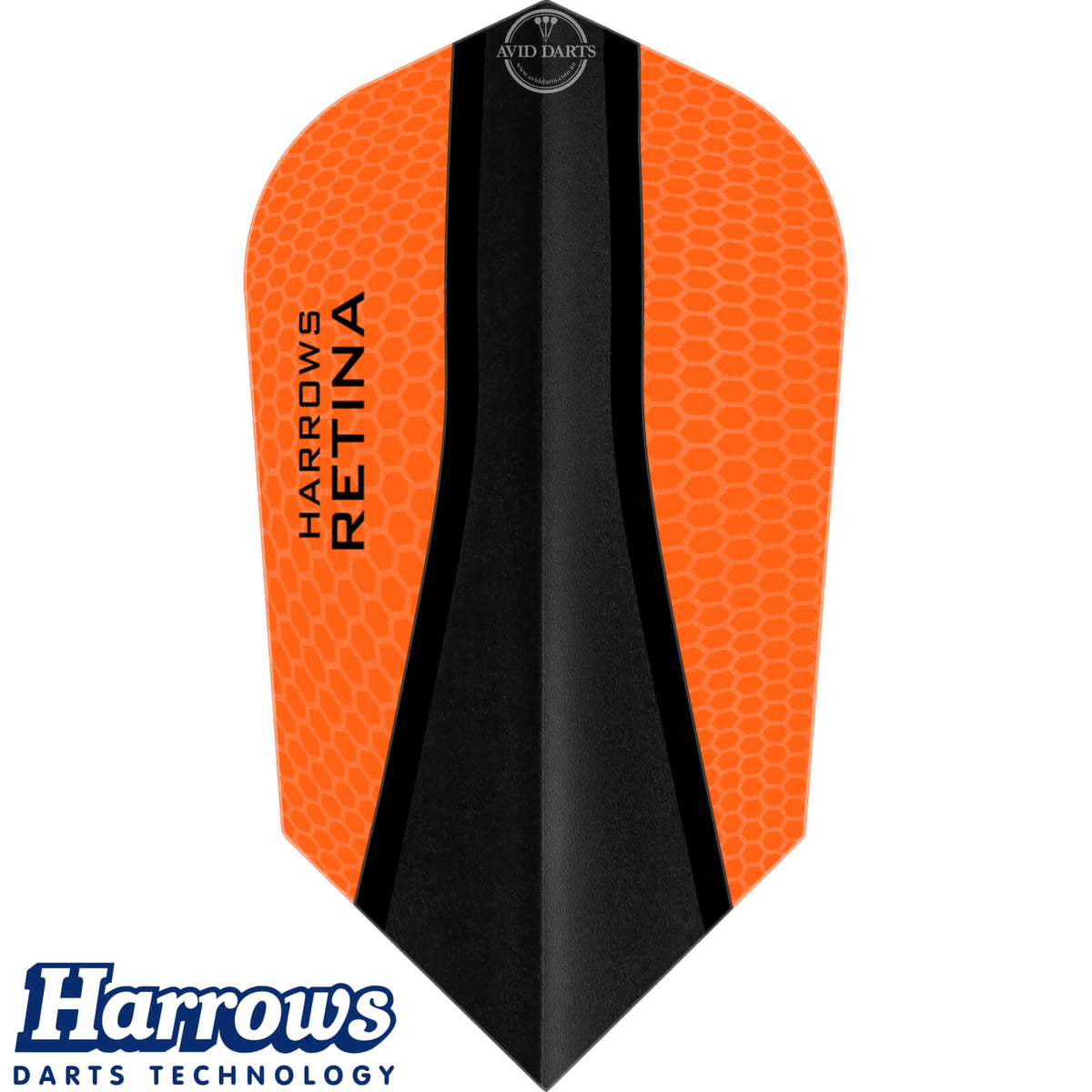 Dart Flights - Harrows - Retina-X - Slim Dart Flights Orange