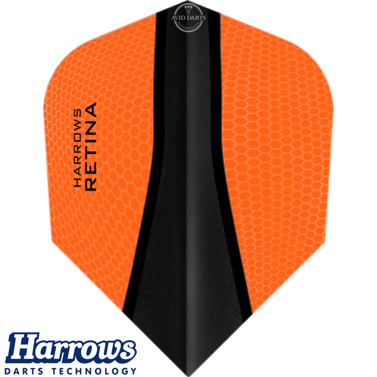 Dart Flights - Harrows - Retina-X - Standard Dart Flights Orange