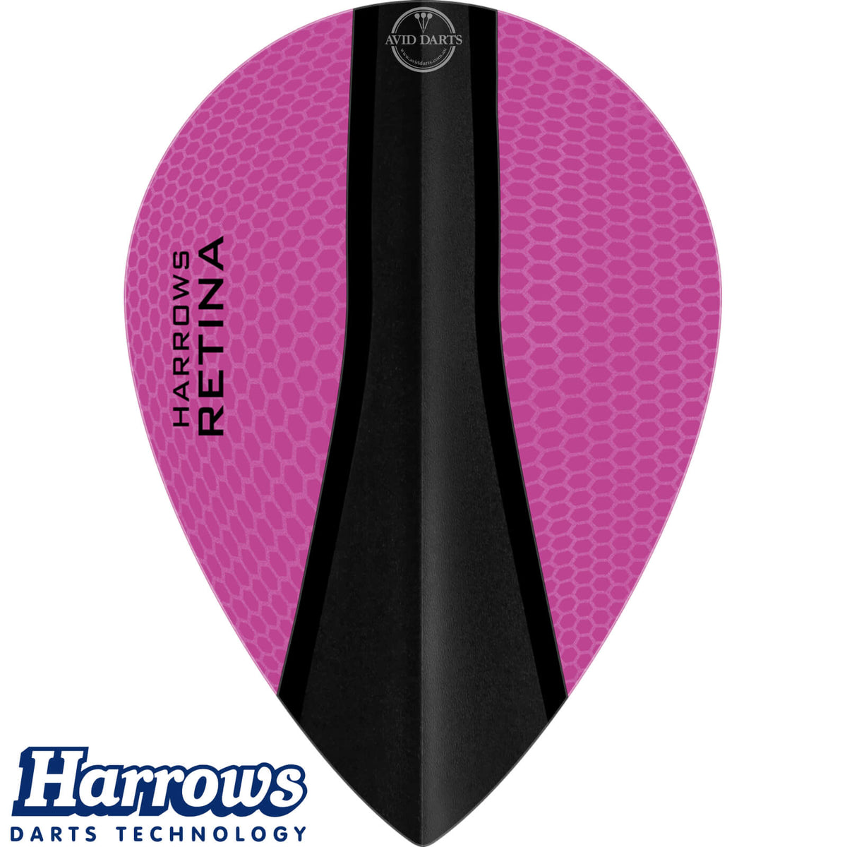 Dart Flights - Harrows - Retina-X - Pear Dart Flights Pink