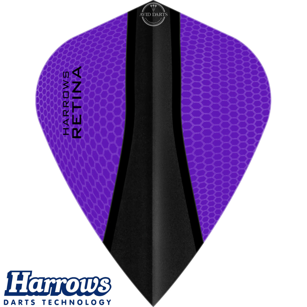 Dart Flights - Harrows - Retina-X - Kite Dart Flights Purple