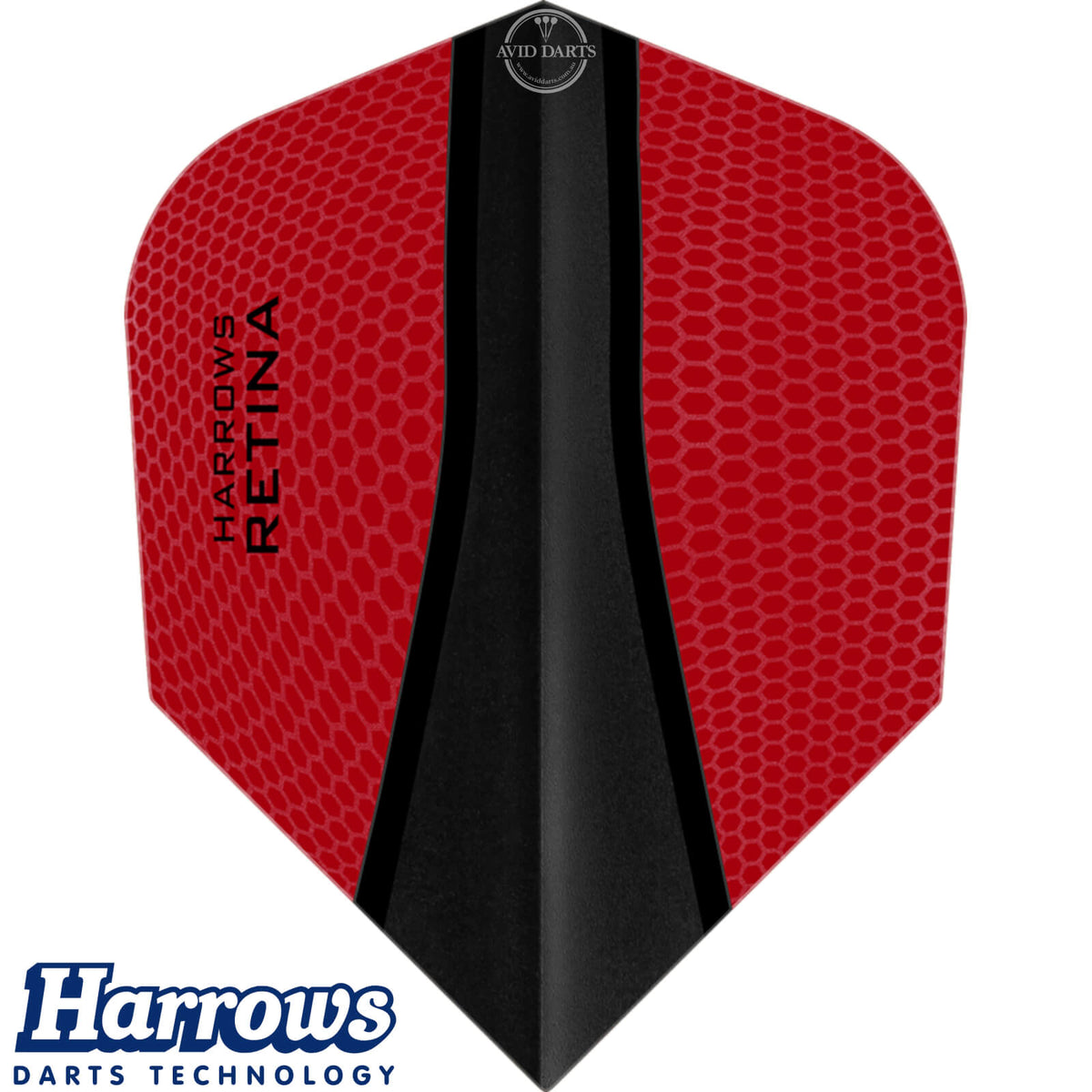 Dart Flights - Harrows - Retina-X - Standard Dart Flights Red