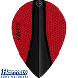Harrows - Retina-X - Pear Dart Flights - Red