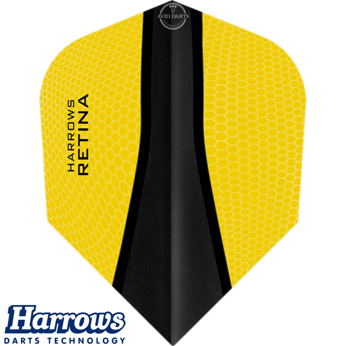 Dart Flights - Harrows - Retina-X - Standard Dart Flights Yellow