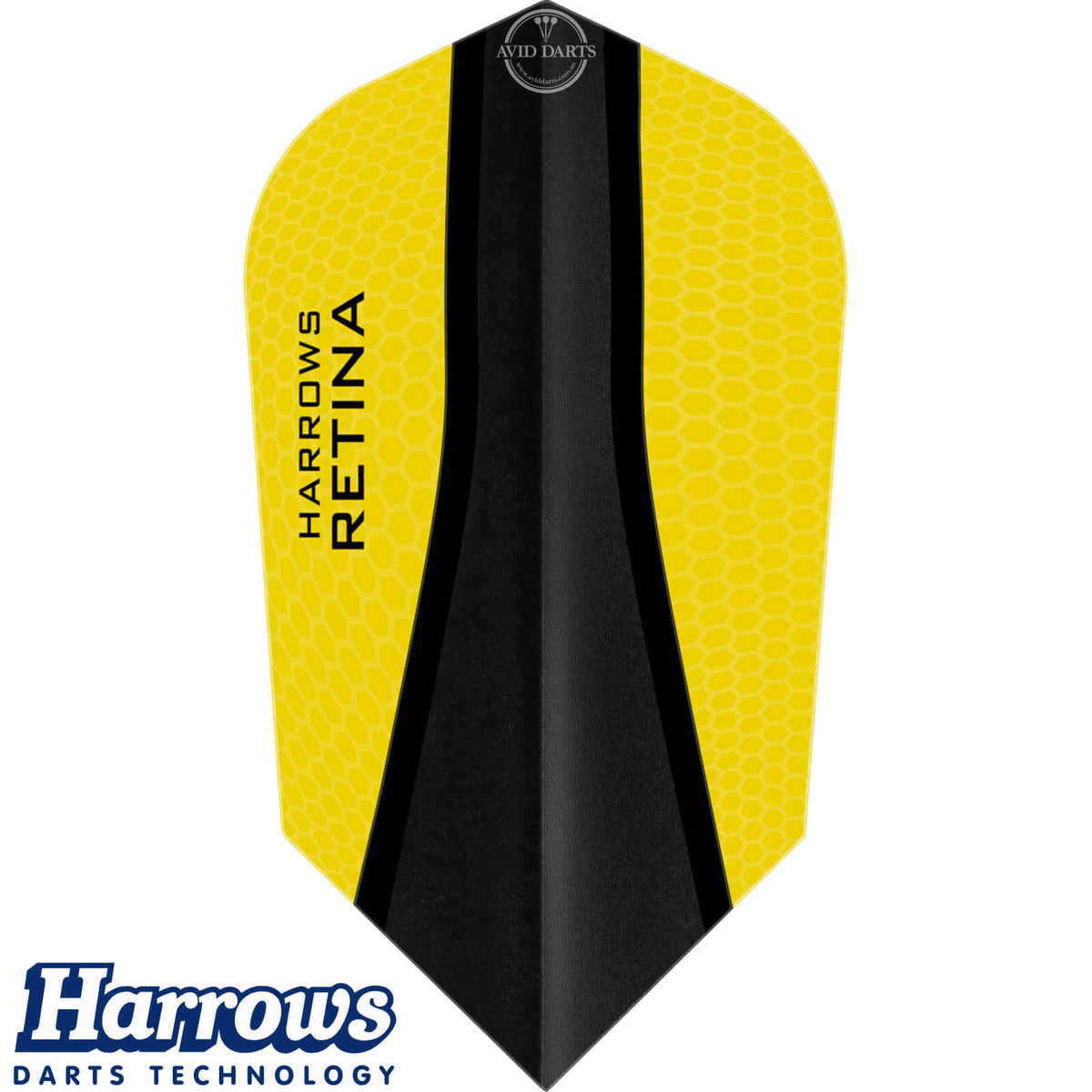 Dart Flights - Harrows - Retina-X - Slim Dart Flights Yellow
