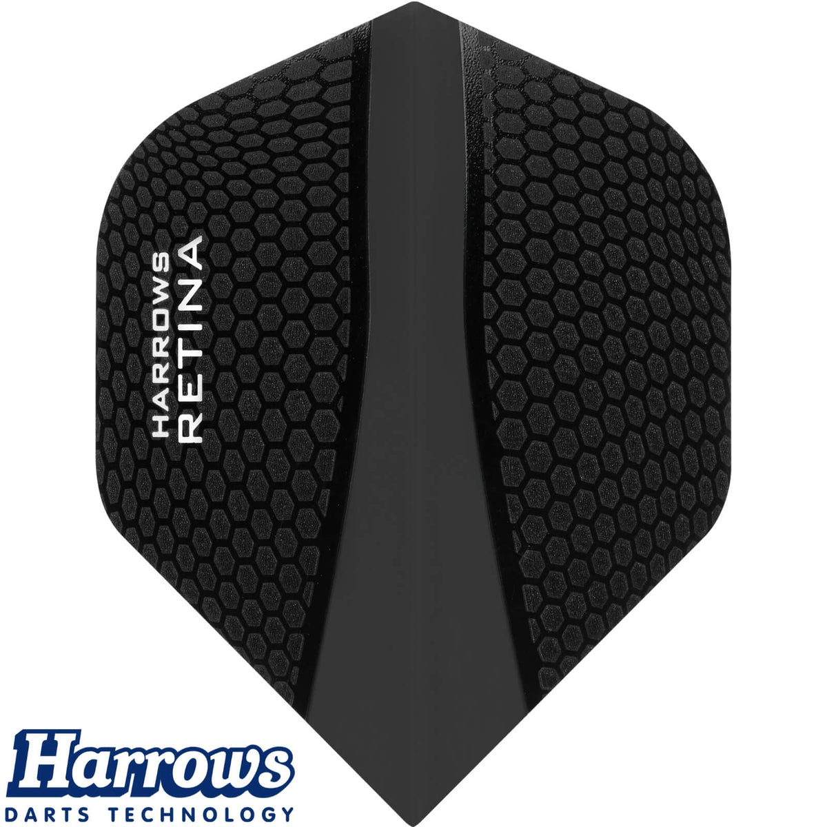 Dart Flights - Harrows - Retina - Big Wing Dart Flights Black