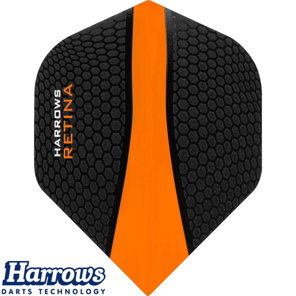 Dart Flights - Harrows - Retina - Big Wing Dart Flights Orange