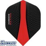 Harrows - Retina - Big Wing Dart Flights - Red