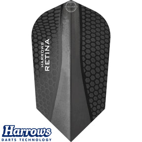 Harrows - Retina - Slim Dart Flights - Black