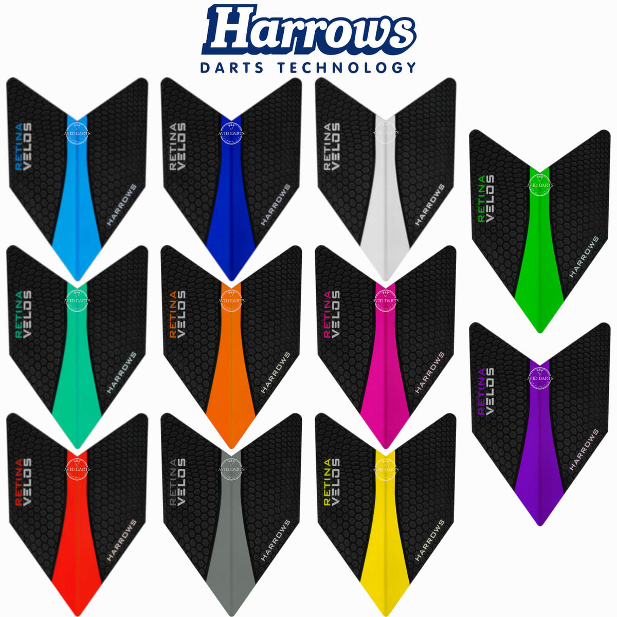 Dart Flights - Harrows - Retina - Velos Dart Flights 