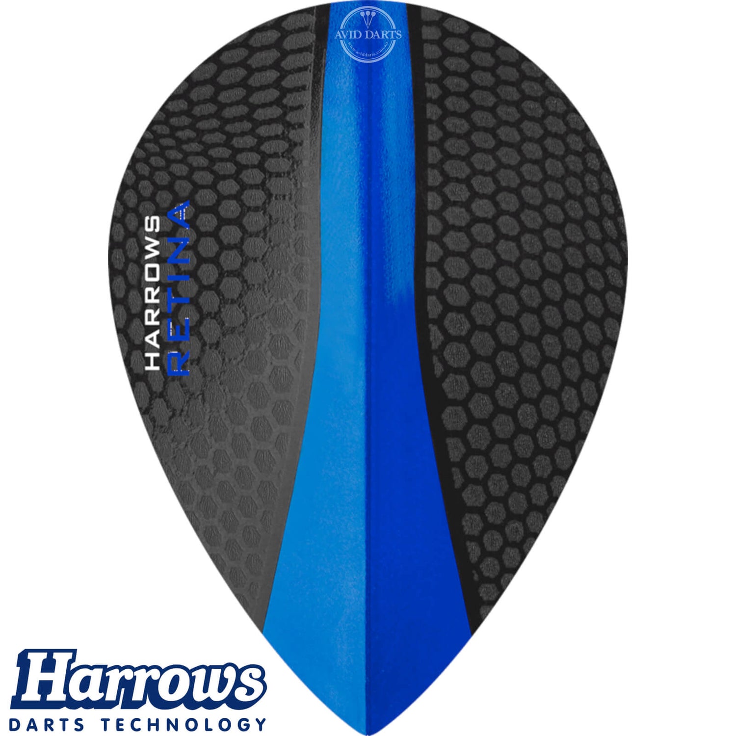Harrows - Retina - Pear Dart Flights - Dark Blue