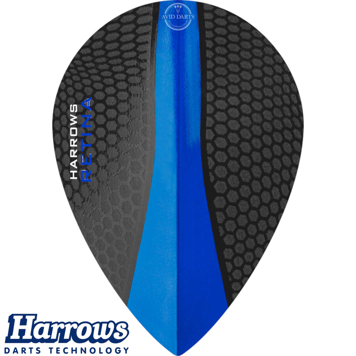 Dart Flights - Harrows - Retina - Pear Dart Flights Dark Blue