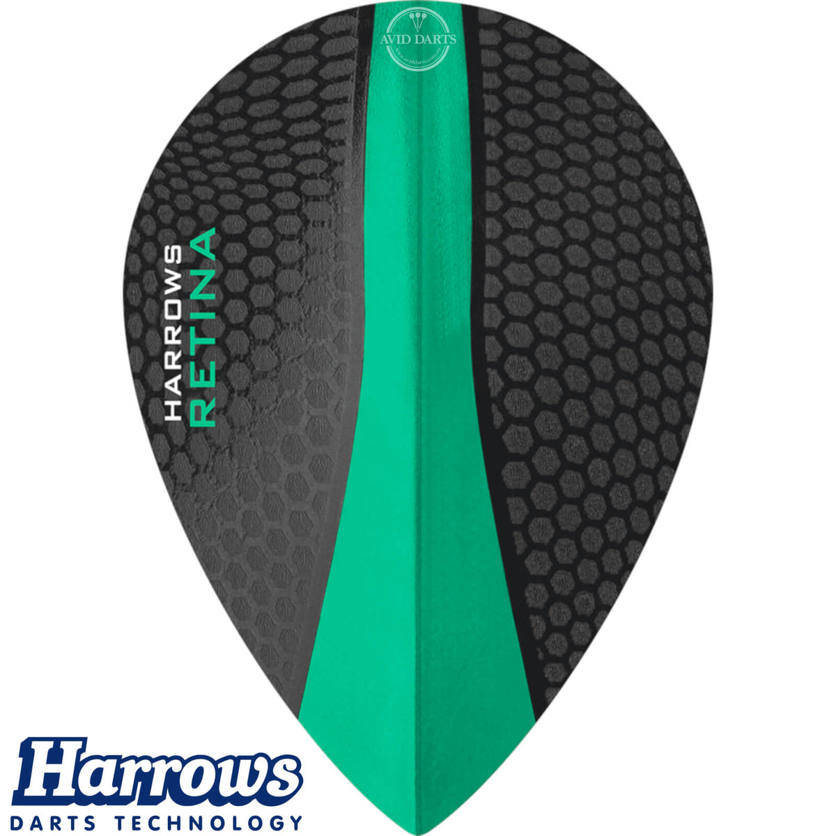 Dart Flights - Harrows - Retina - Pear Dart Flights Jade
