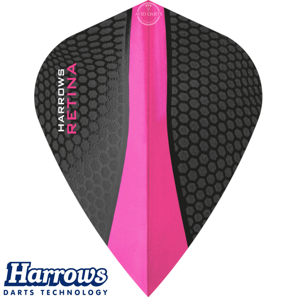 Dart Flights - Harrows - Retina - Kite Dart Flights Pink